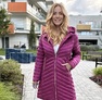 Kozy kabát magenta – Női átmeneti kabát – Innova Fashion – 4. kép